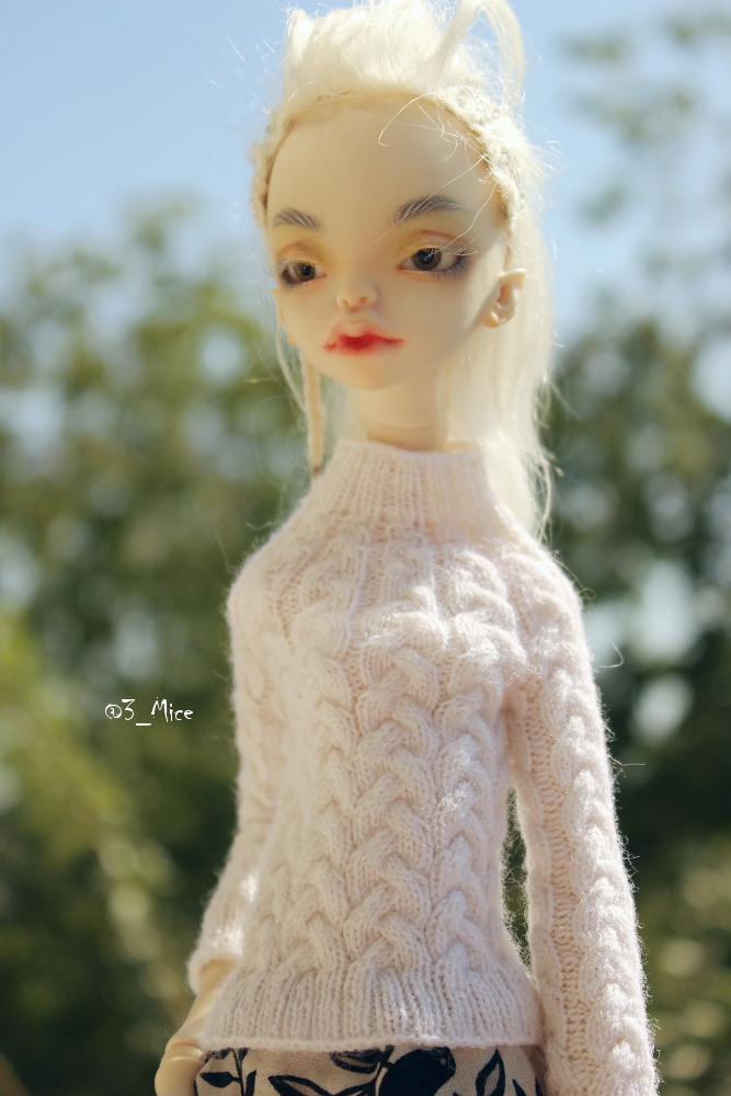 Comission Handknitted sweater for Kid Doll Chateau/ k-07 body 