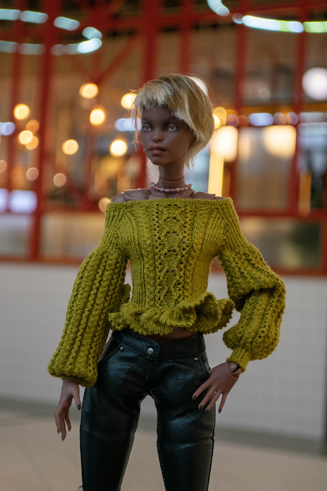 Elegant pullover from soft merino yarn for Spirit Imprint Elf Girl