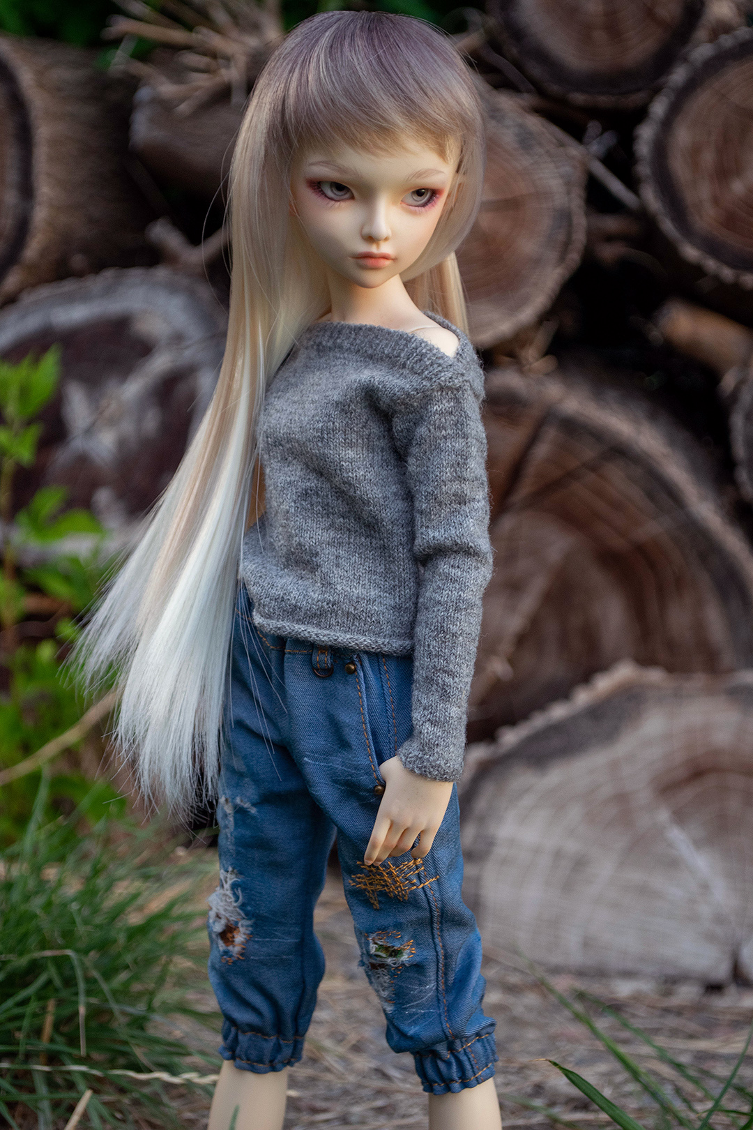 Three Mice: handknited clothes for MSD BJD