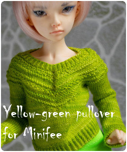 Yellow-green sweater for minifee