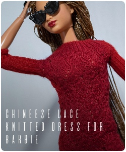 Платье китайское кружево для барби